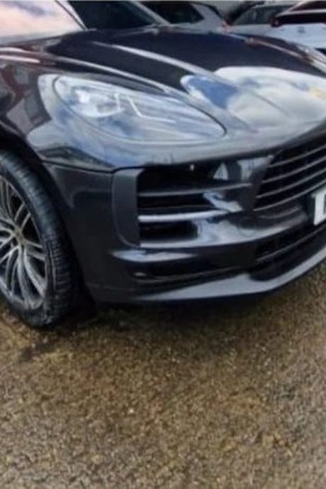 The same Porsche Macan repaired and back on its wheels